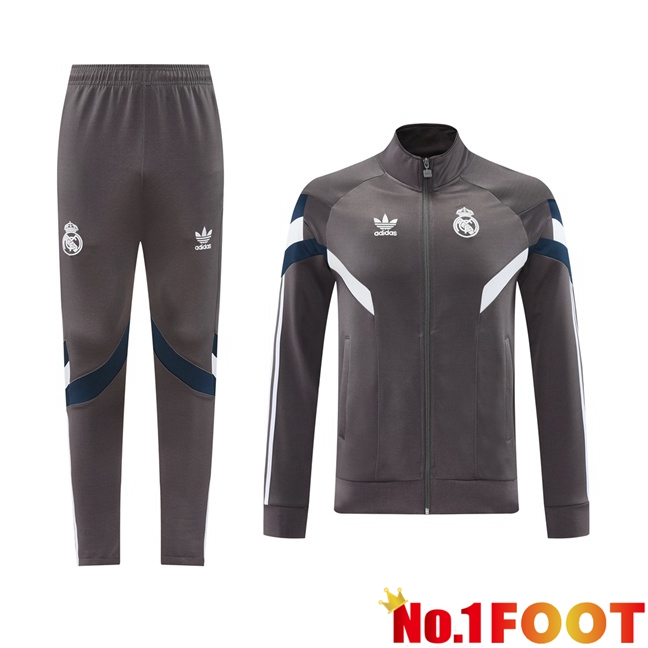 Real Madrid kit Training Jacket Suit Grey 2024/2025