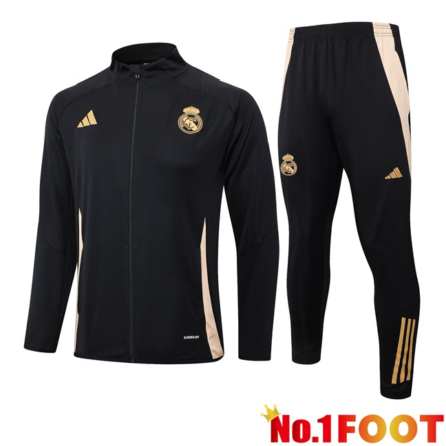 Real Madrid kit Training Jacket Suit Black 2024/2025