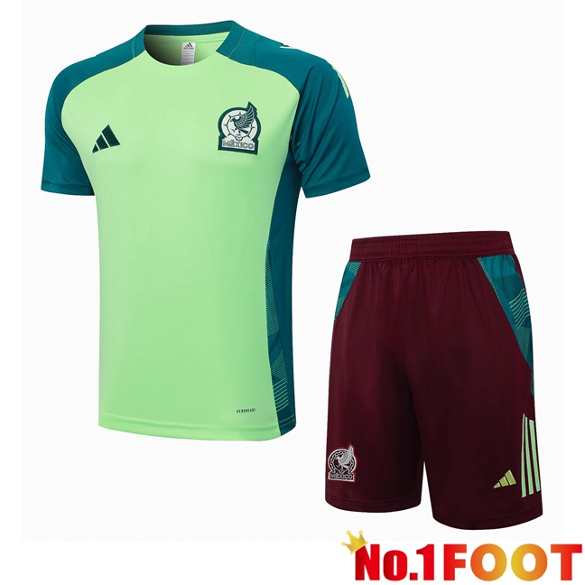 Mexico + Shorts kit Training T Shirt Green 2024/2025