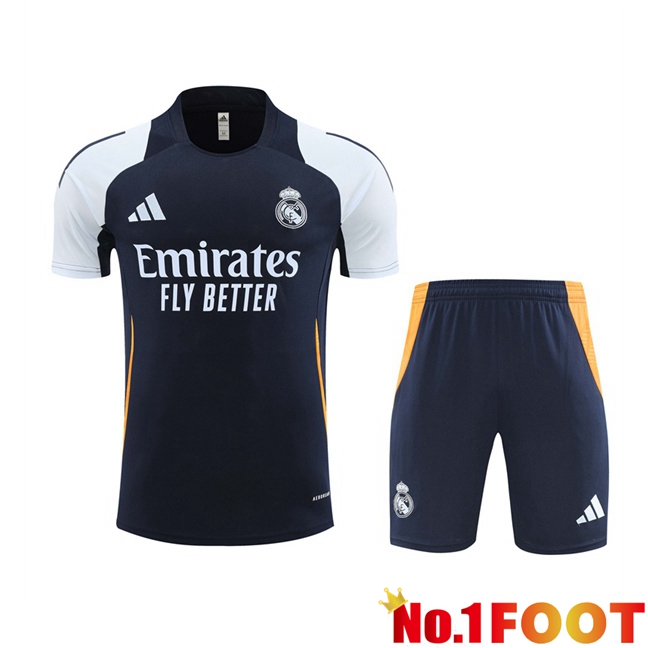 Real Madrid kit Training T Shirt + Shorts Blue Royal 2024/2025