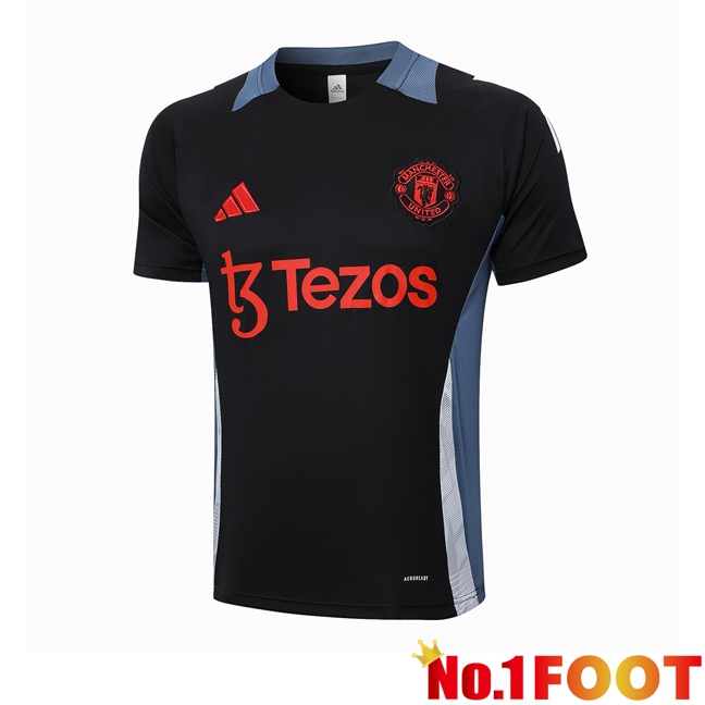 Manchester United Training T Shirt Black 2024/2025