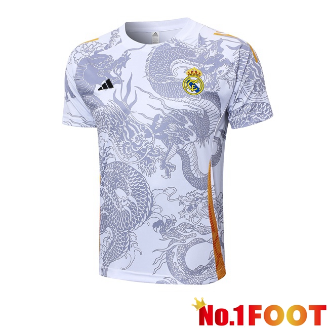 Real Madrid Training T Shirt White 2024/2025