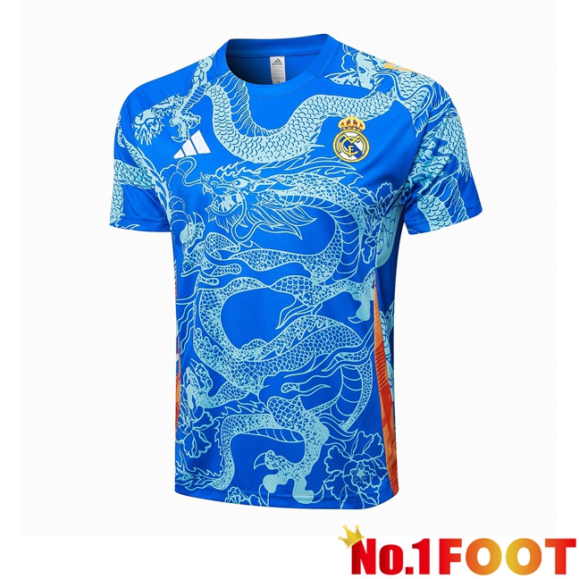 Real Madrid Training T Shirt Blue 2024/2025