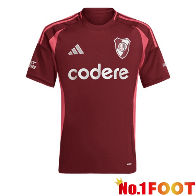 River Plate Away Soccer Jersey Red 2024/2025