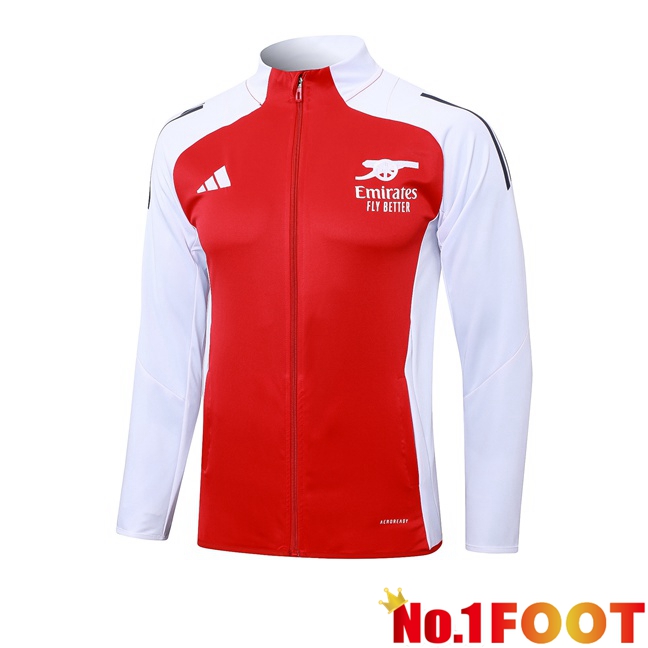 Arsenal Training Jacket Red White 2024/2025