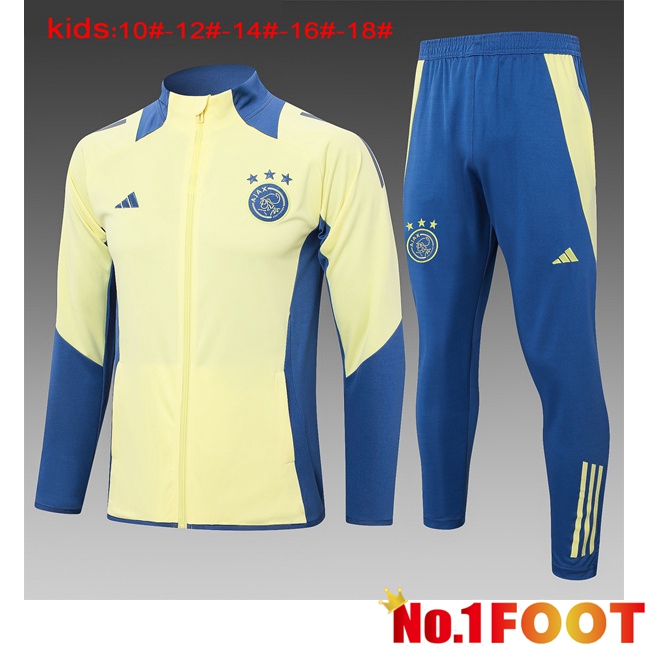 AFC Ajax Kids kit Training Jacket Suit Yellow 2024/2025