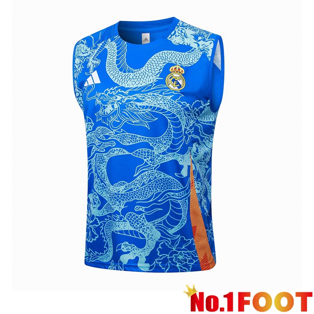 Real Madrid Gilet Soccer Blue 2024/2025