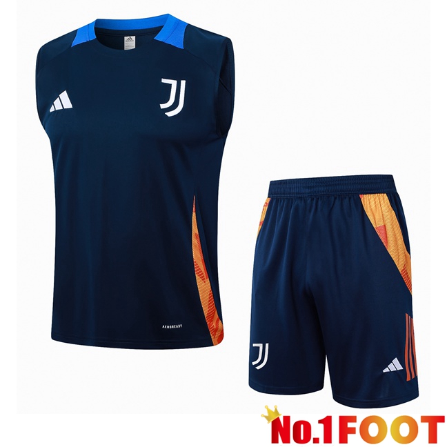 Juventus Gilet Soccer + Shorts Blue Royal 2024/2025