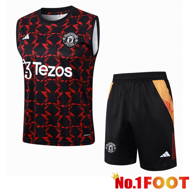 Manchester United Gilet Soccer + Shorts Red 2024/2025