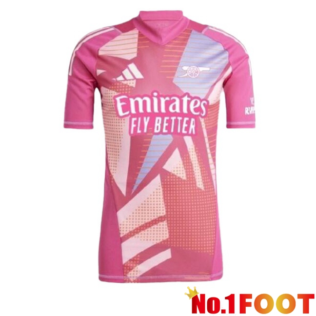 Arsenal Goalkeeper Soccer Jersey Pink 2024/2025