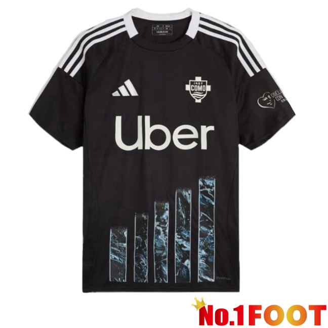 Como 1907 Third Soccer Jersey Black 2024/2025