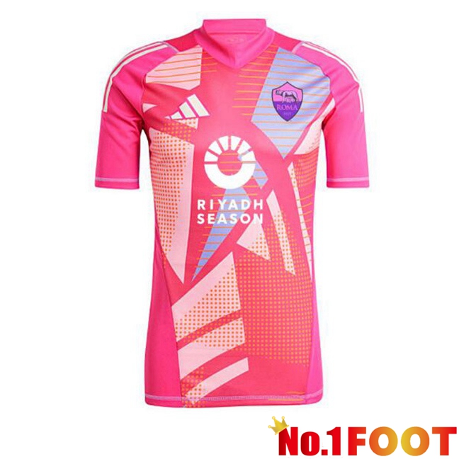 AS Rome Goalkeeper Soccer Jersey Pink 2024/2025