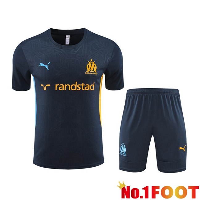 Marseille OM + Shorts kit Training T Shirt Blue Royal 2024/2025