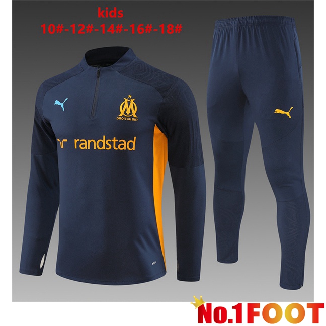 Marseille OM Kids kit Training Tracksuit Blue Royal 2024/2025