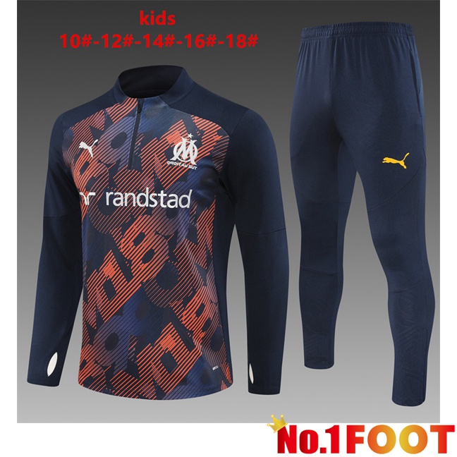 Marseille OM Kids kit Training Tracksuit Blue Royal 2024/2025