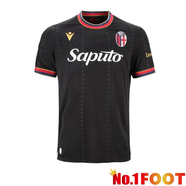 Bologna Third Soccer Jersey Black 2024/2025 - Click Image to Close