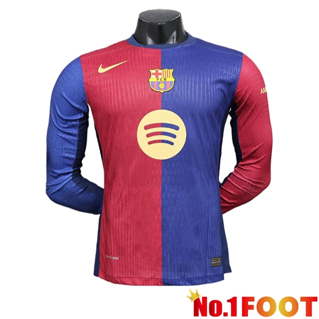 FC Barcelona Long sleeve Home Soccer Jersey 2024/2025