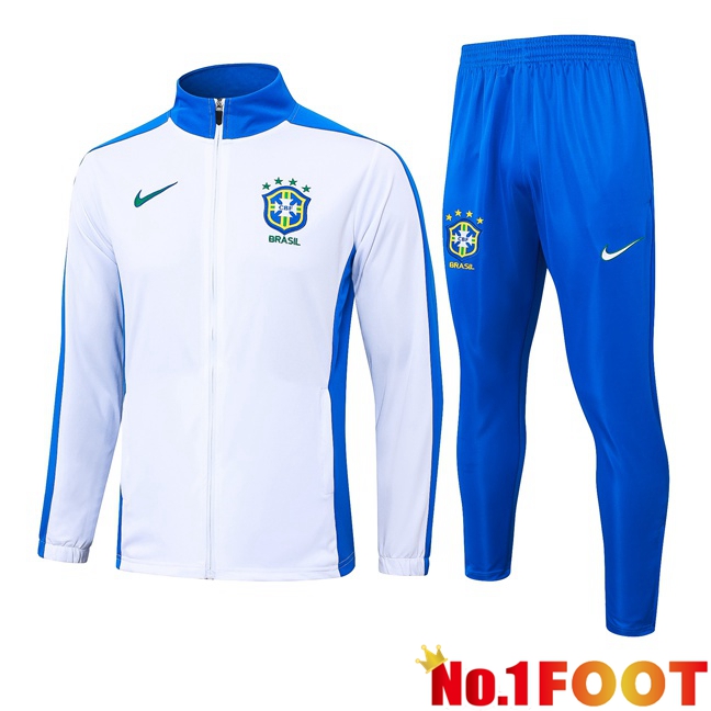 Brazil kit Training Jacket Suit White 2024/2025