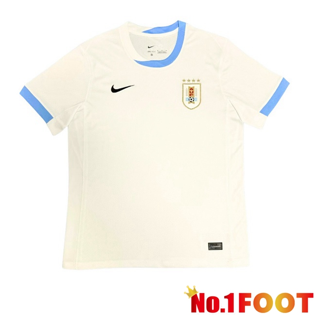 Uruguay Away Soccer Jersey White 2024/2025