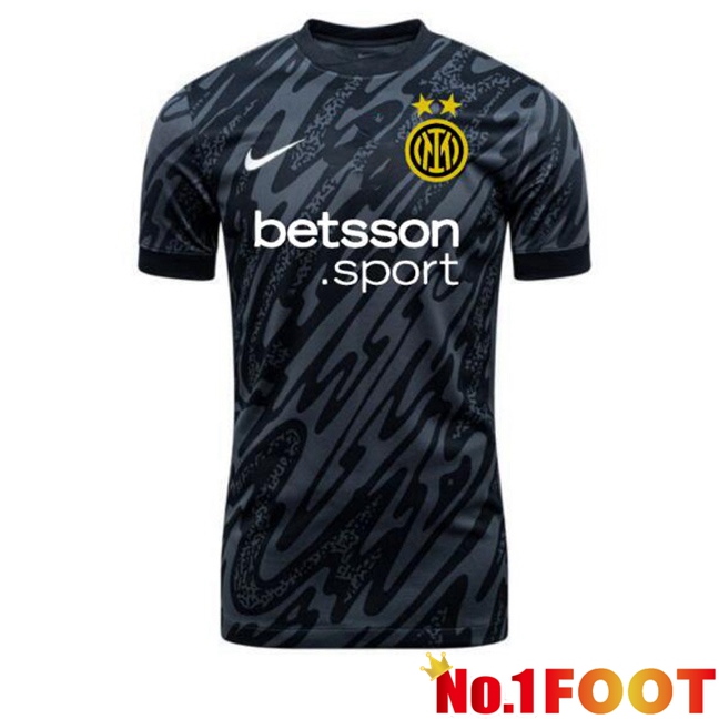 Inter Milan Goalkeeper Soccer Jersey Black 2024/2025