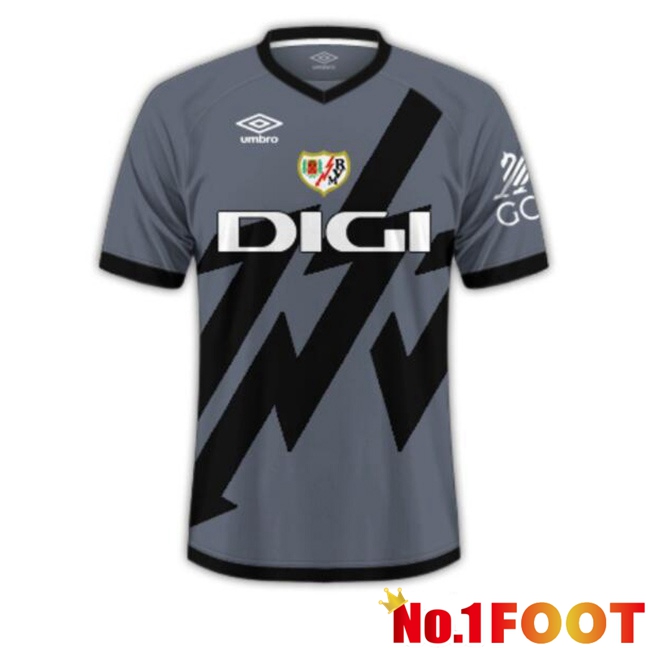 Rayo Vallecano Third Soccer Jersey Grey 2024/2025