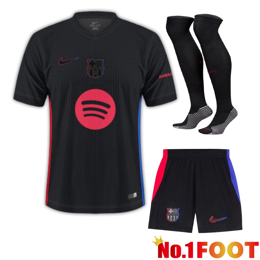 kit Soccer Jersey FC Barcelona Away kit Soccer Jersey (Shorts + Socks) 2024/2025