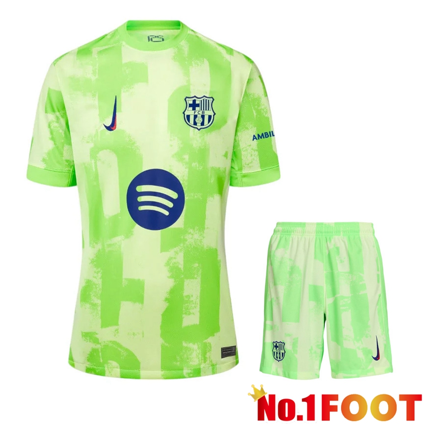 kit Soccer Jersey FC Barcelona Third kit Soccer Jersey + Shorts 2024/2025