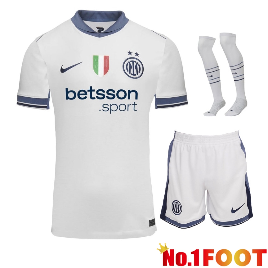 Inter Milan Away kit Soccer Jersey (Shorts + Socks) 2024/2025