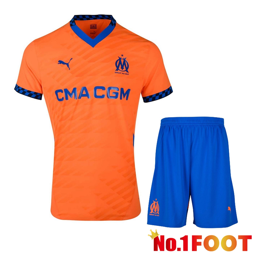 Marseille OM Third kit Soccer Jersey + Shorts 2024/2025