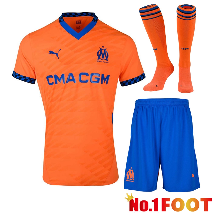 Marseille OM Third kit Soccer Jersey (Shorts + Socks) 2024/2025