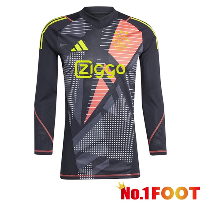 Ajax Goalkeeper Soccer Jersey Long sleeve Black 2024/2025