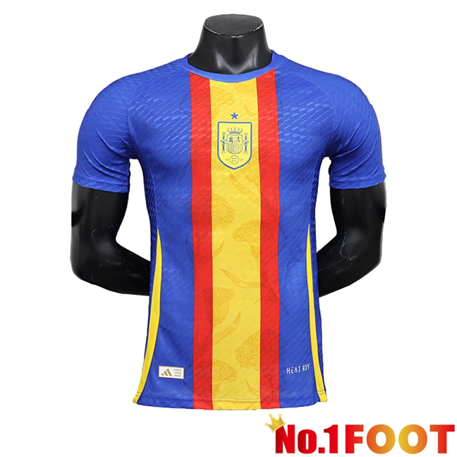 Spain Soccer Jersey Special Edition Blue/Yellow 2024/2025