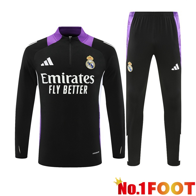 Real Madrid kit Training Tracksuit Purple Black 2024/2025