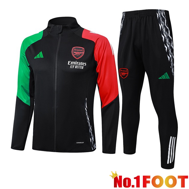 Arsenal kit Training Jacket Suit Black Red Green 2024/2025