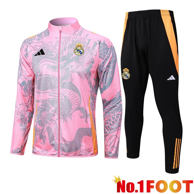 Real Madrid kit Training Jacket Suit Pink 2024/2025