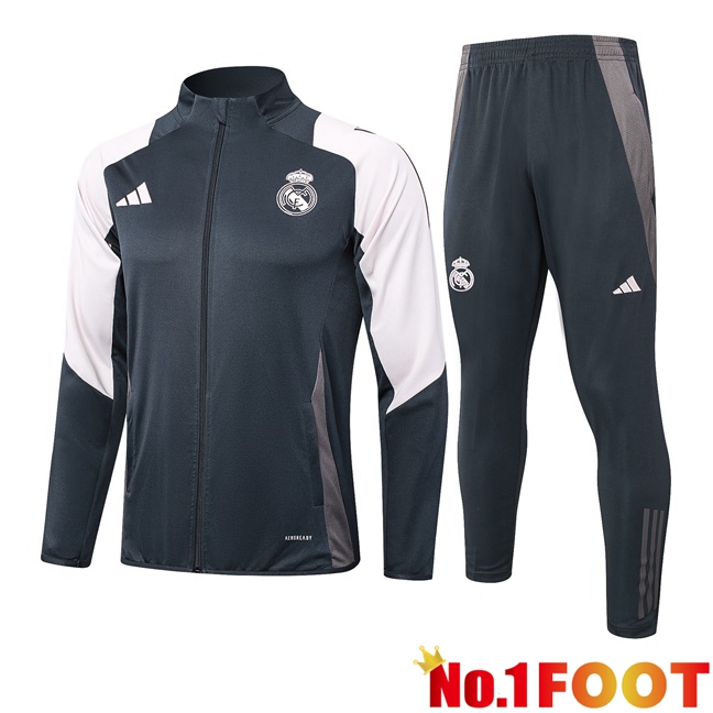 Real Madrid kit Training Jacket Suit Grey 2024/2025