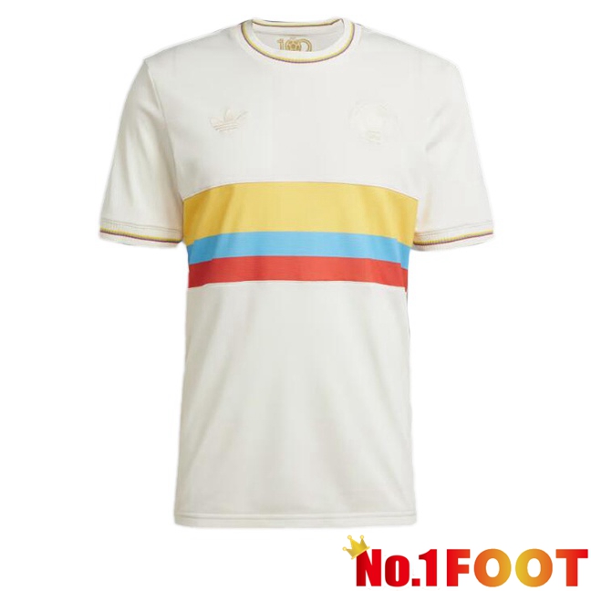 Colombia Soccer Jersey 100th Anniversary Edition White 2024/2025