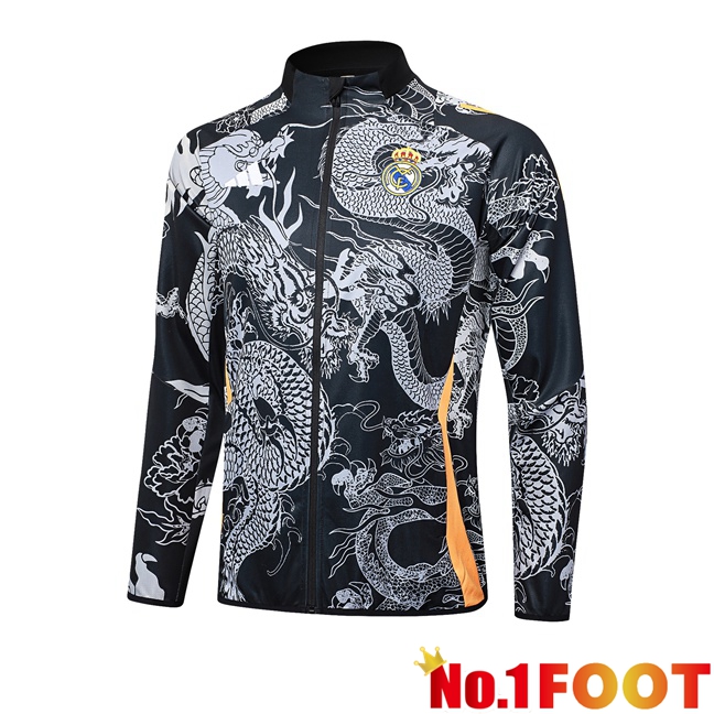 Real Madrid Training Jacket Black 2024/2025