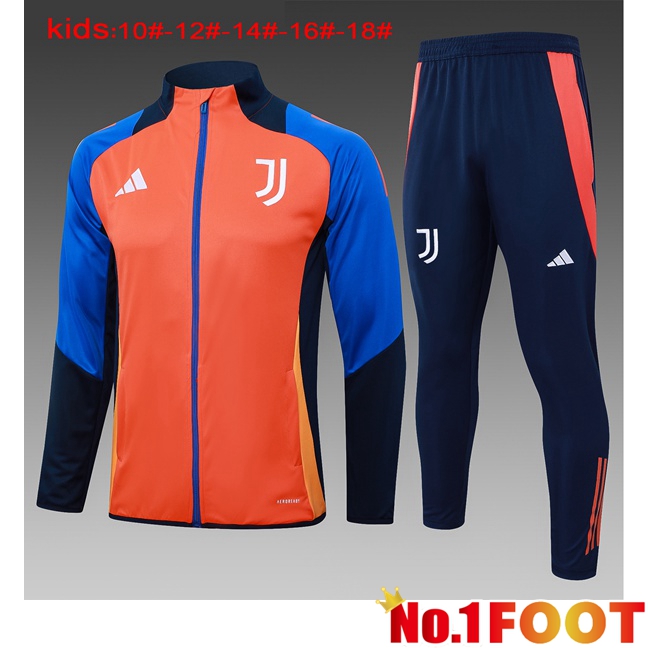 Juventus Kids kit Training Jacket Suit Orange 2024/2025