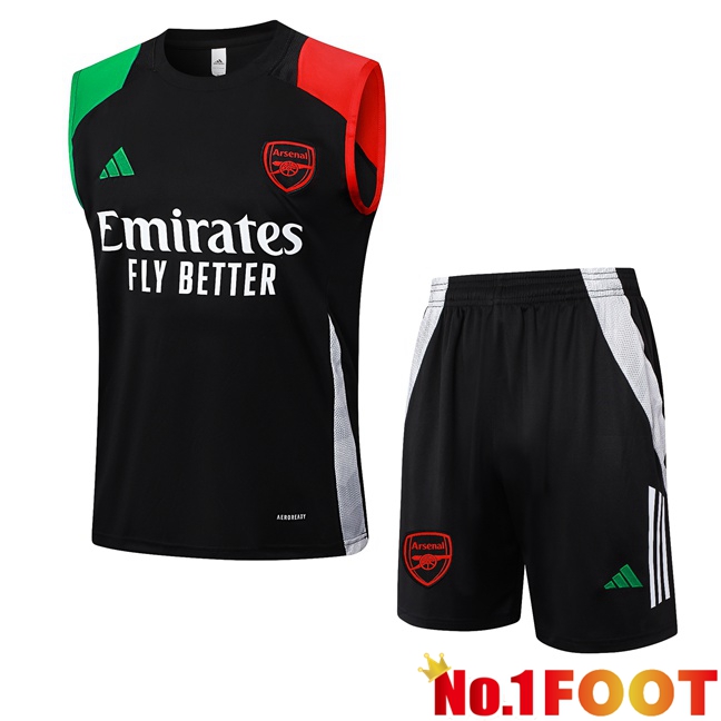 Arsenal Gilet Soccer + Shorts Black 2024/2025