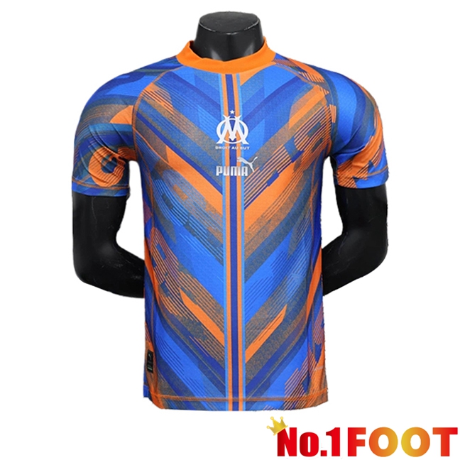 Marseille OM Soccer Jersey Special Edition Orange/Blue 2024/2025