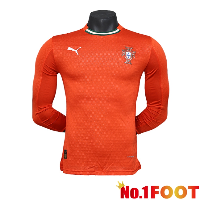 Portugal Long sleeve Home Soccer Jersey 2025/2026