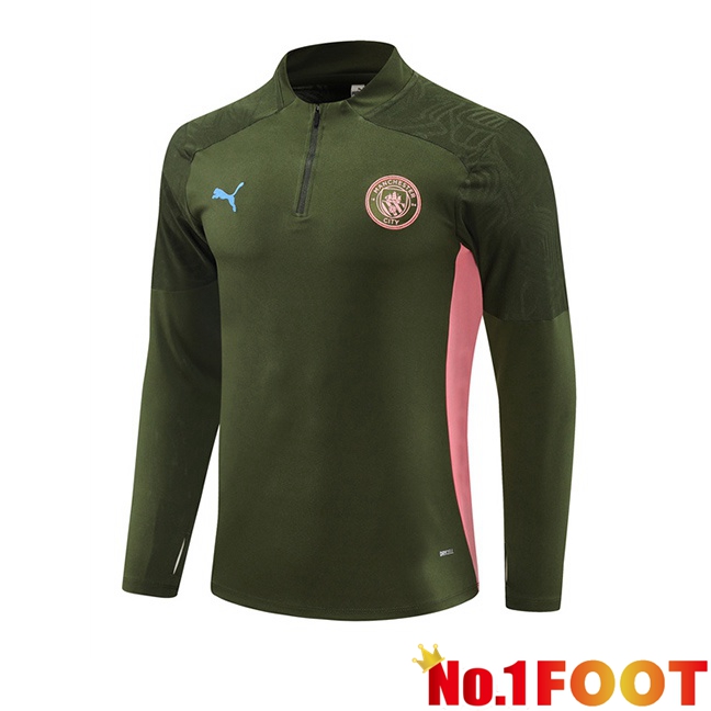 Manchester City Training Sweatshirt Green 2024/2025 - Click Image to Close