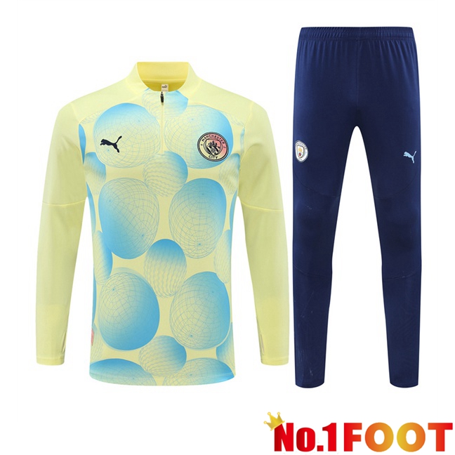 Manchester City kit Training Tracksuit Yellow 2024/2025