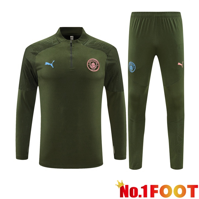 Manchester City kit Training Tracksuit Green 2024/2025