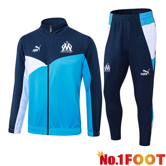 Marseille OM kit Training Jacket Suit Blue Royal 2024/2025