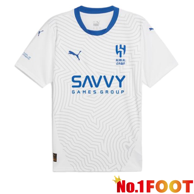 Al-Hilal FC Away Soccer Jersey White 2024/2025