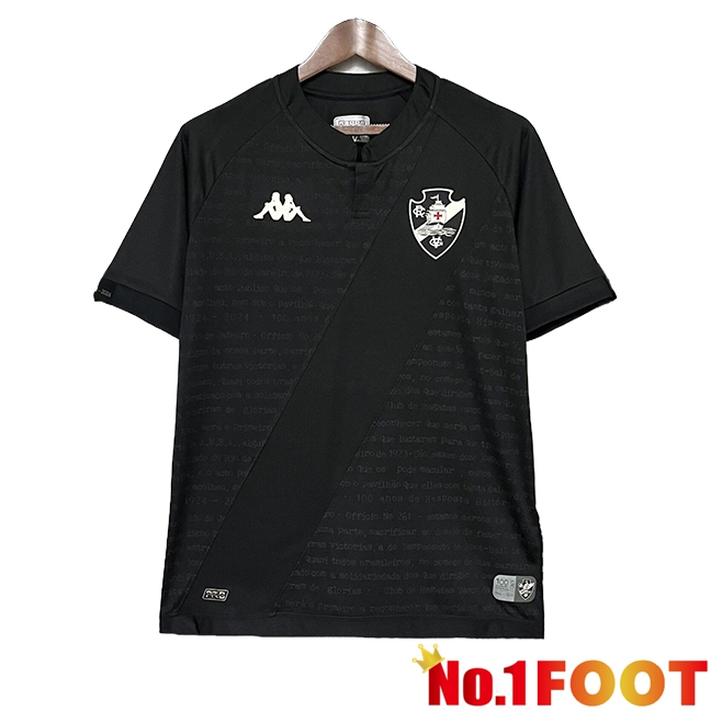 CR Vasco Da Gama Goalkeeper Soccer Jersey Black 2024/2025