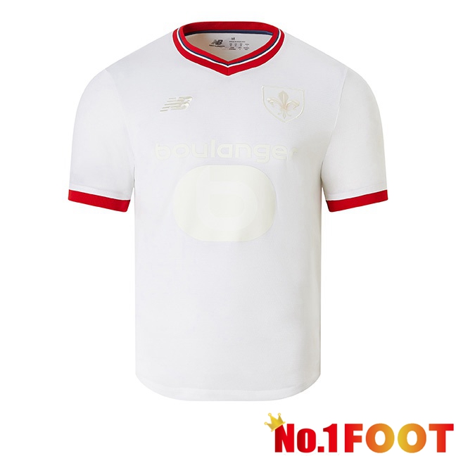 Lille OSC Soccer Jersey Édition 80e Anniversaire White 2024/2025