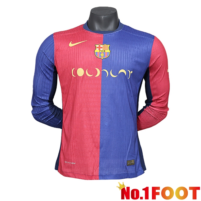 FC Barcelona x Coldplay Long sleeve Home Soccer Jersey 2024/2025